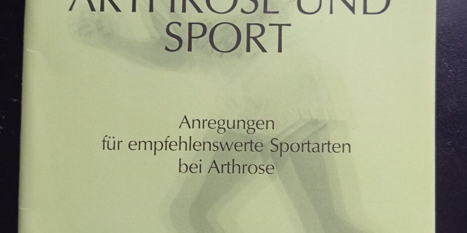 Arthrose und sport